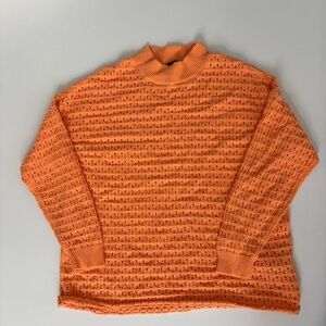 Bright Orange Knit Sweater